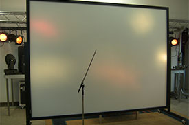 Pantalla para video beam de 480x260 cms