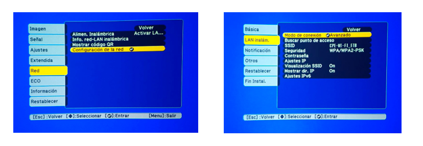 configuracion de red proyector epson configuracion de red proyector epson