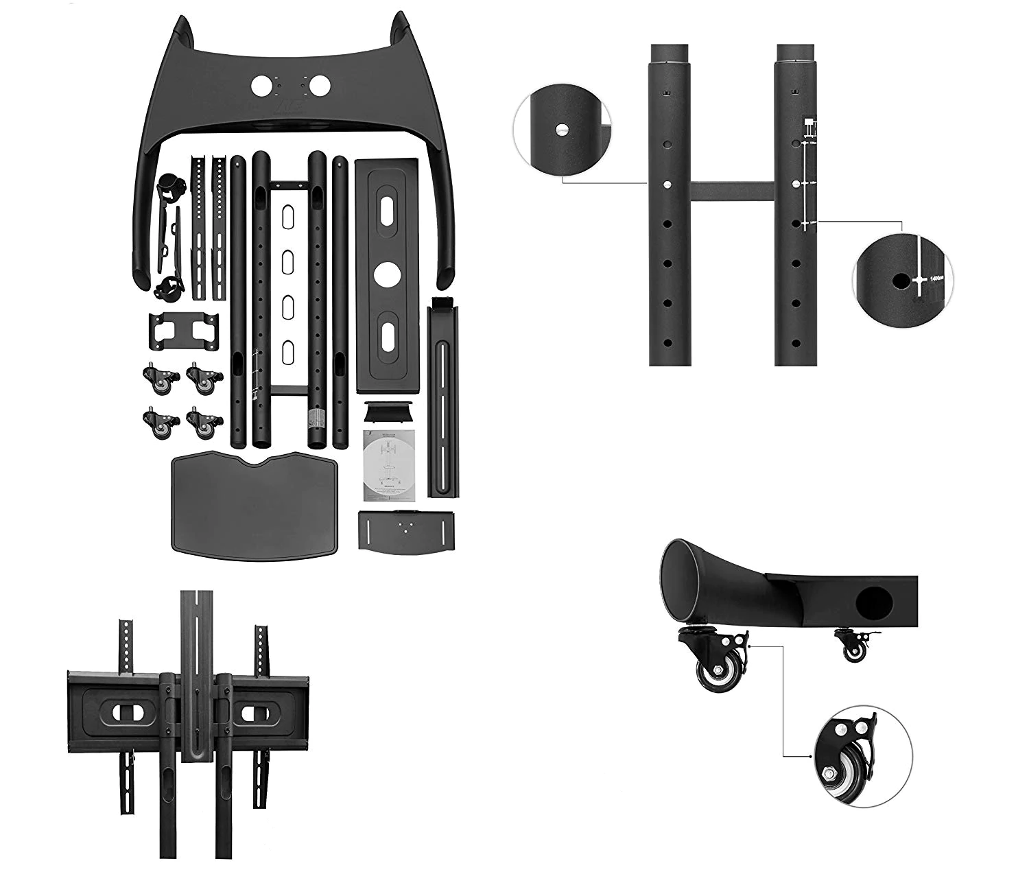partes del soporte para tv movil partes del soporte para tv movil