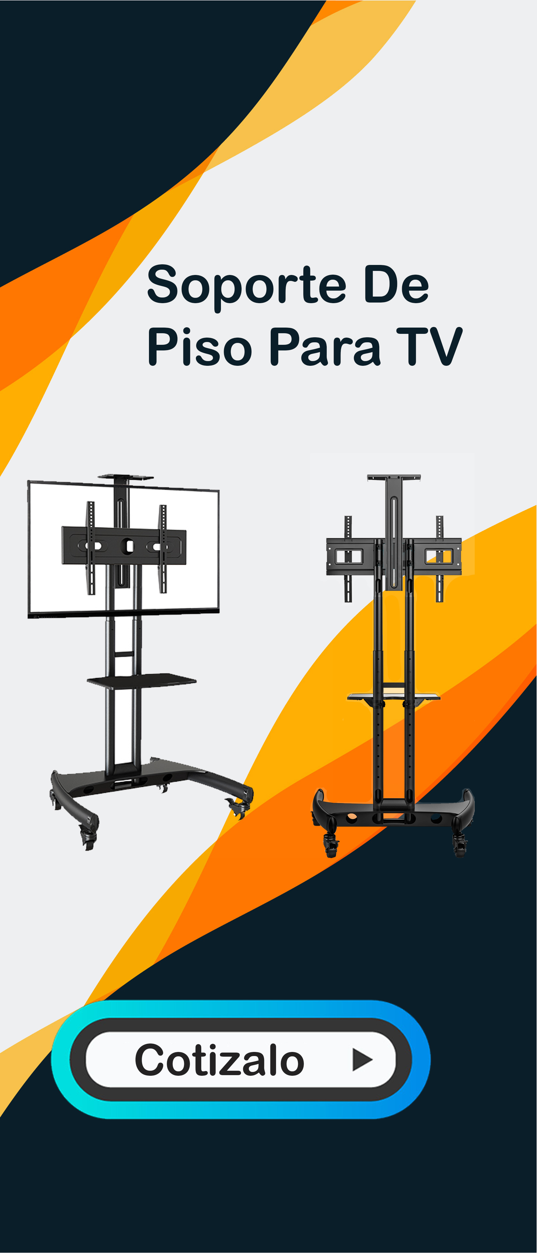 base de piso para televisor